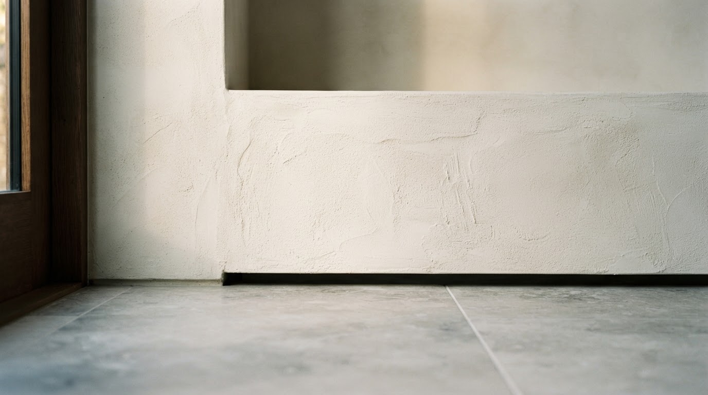 Smooth plaster and premium floor finishing