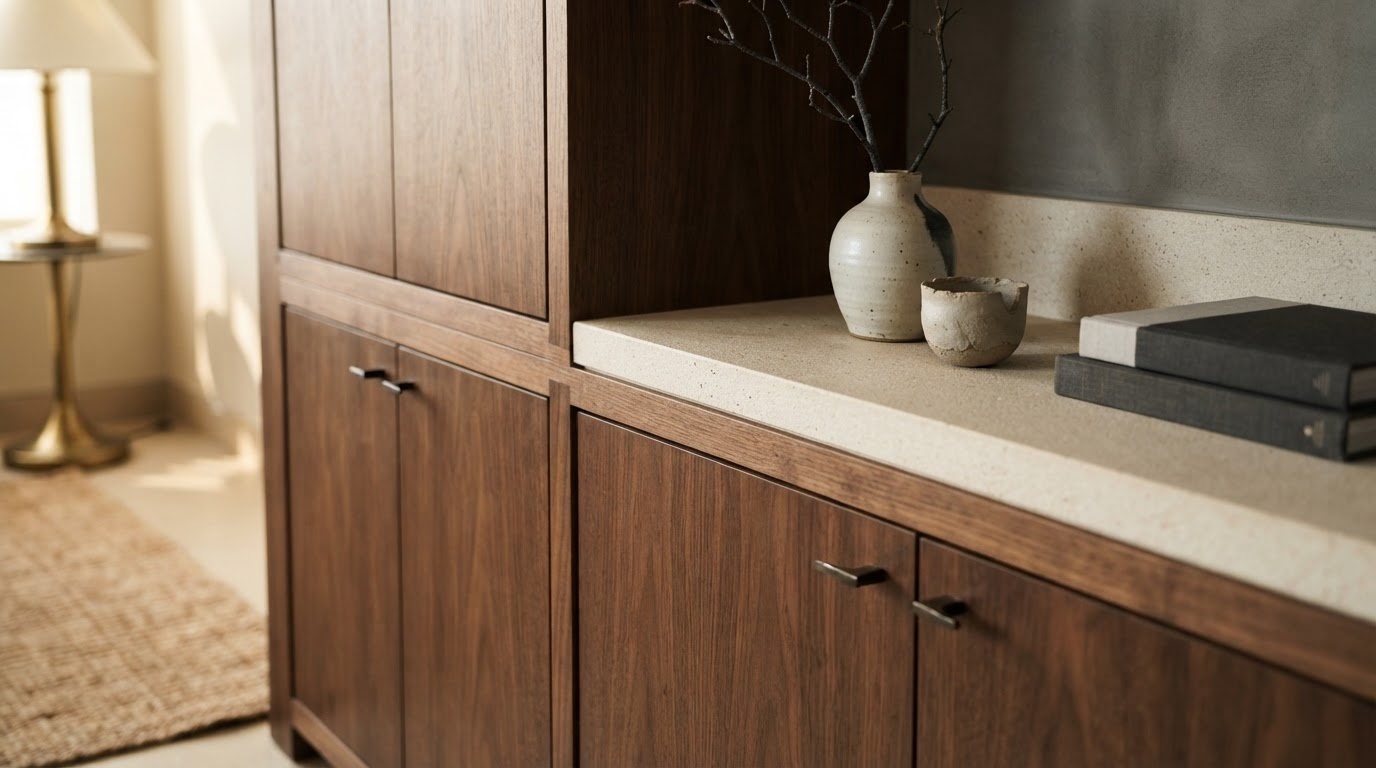Custom cabinetry and premium interior fit-out