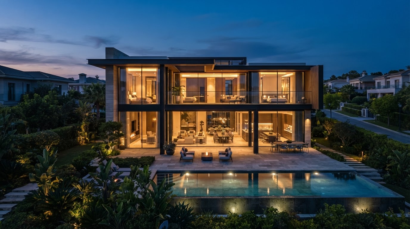 The Courtyard House exterior facade and entrance